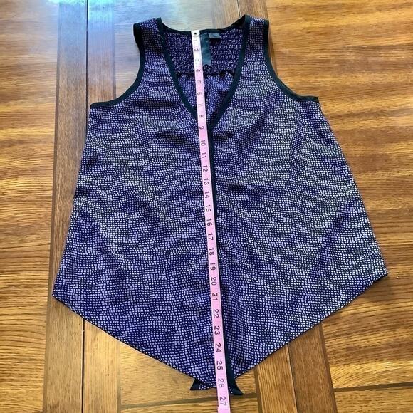 PETTICOAT ALLEY Purple Lightweight Button Up Sleeveless Blouse Size Small - Picture 5 of 6